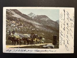 Julierpass Postkutsche Rar!