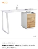 Xora Schreibtisch, weiss/Eiche, neuwertig, Top Zustand!