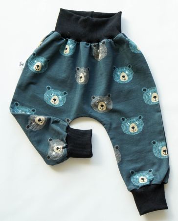 Sweat Pumphose mit Bärenkopf Gr.74/80 - NEU
