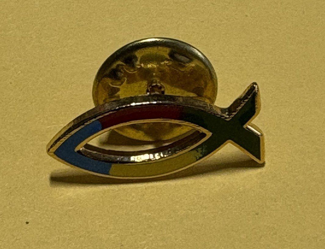 Plaketten & Abzeichen: Pin Regenbogen Fisch – Neu (gemäss Beschreibung) aus Basel von adl_6y8g