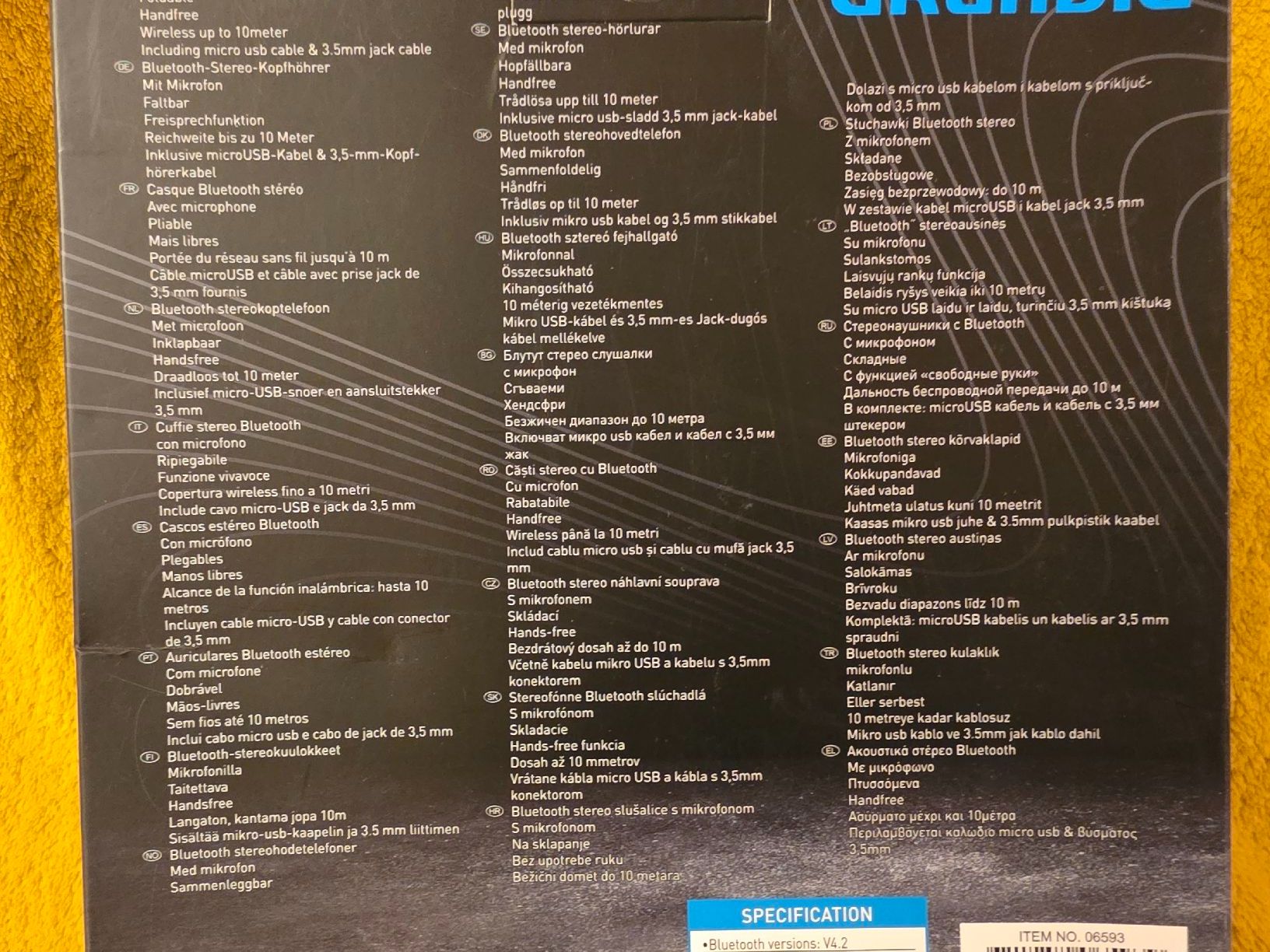 Grundig Cuffie: Grundig Bluetooth Stereo Headphone – Nuovo e nell'imballaggio originale da Untersiggenthal venduto da Mando2008 1