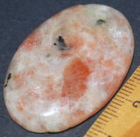 Cabochon L-4118 – Goldener Sonnenstein 37x25mm