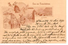 Postkarte, Gruss vom Vierwaldstättersee  1895