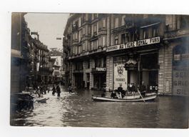 Luzern Hochwasser  1910 Foto AK