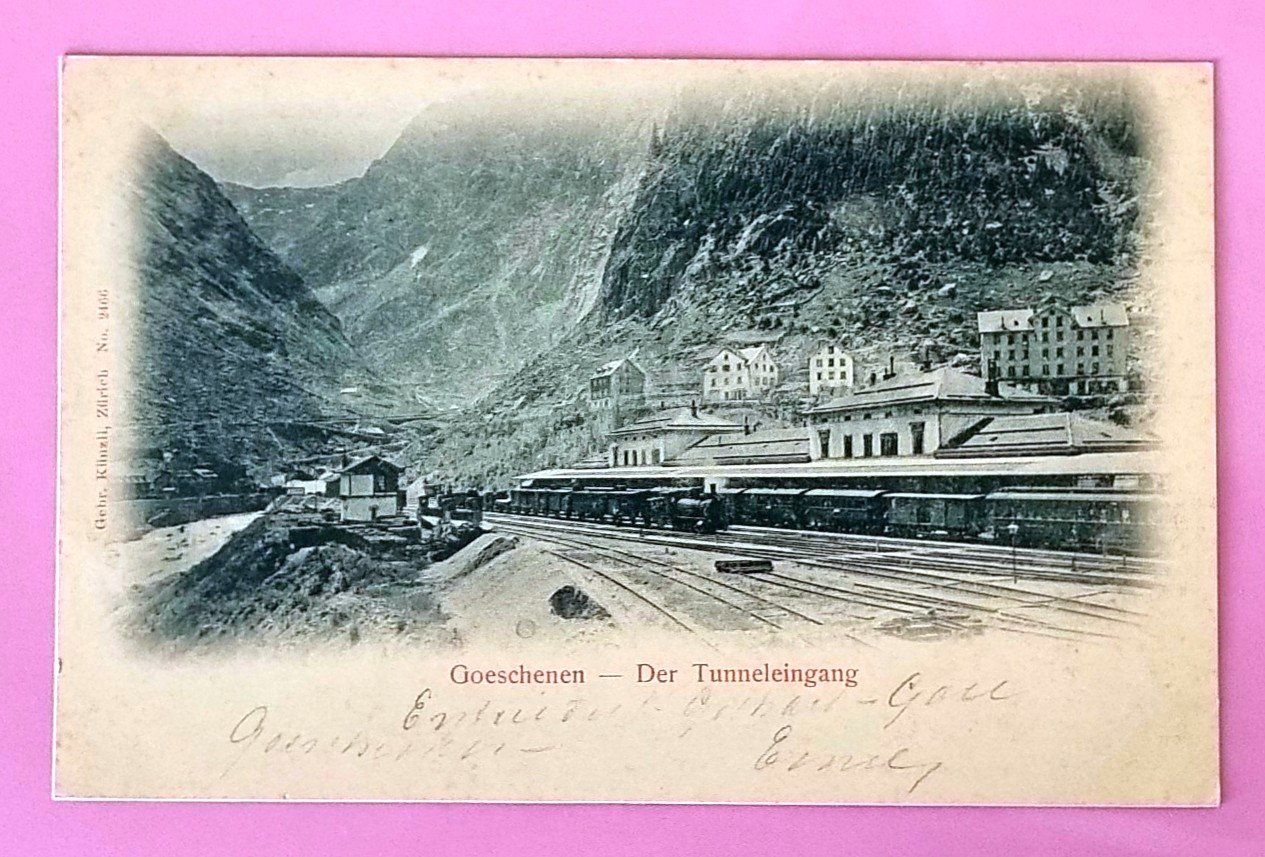 Cartes postales: Göschenen - Bahnhof - Eisenbahn - Gotthardbahn – D'occasion à Rothrist par RROENK