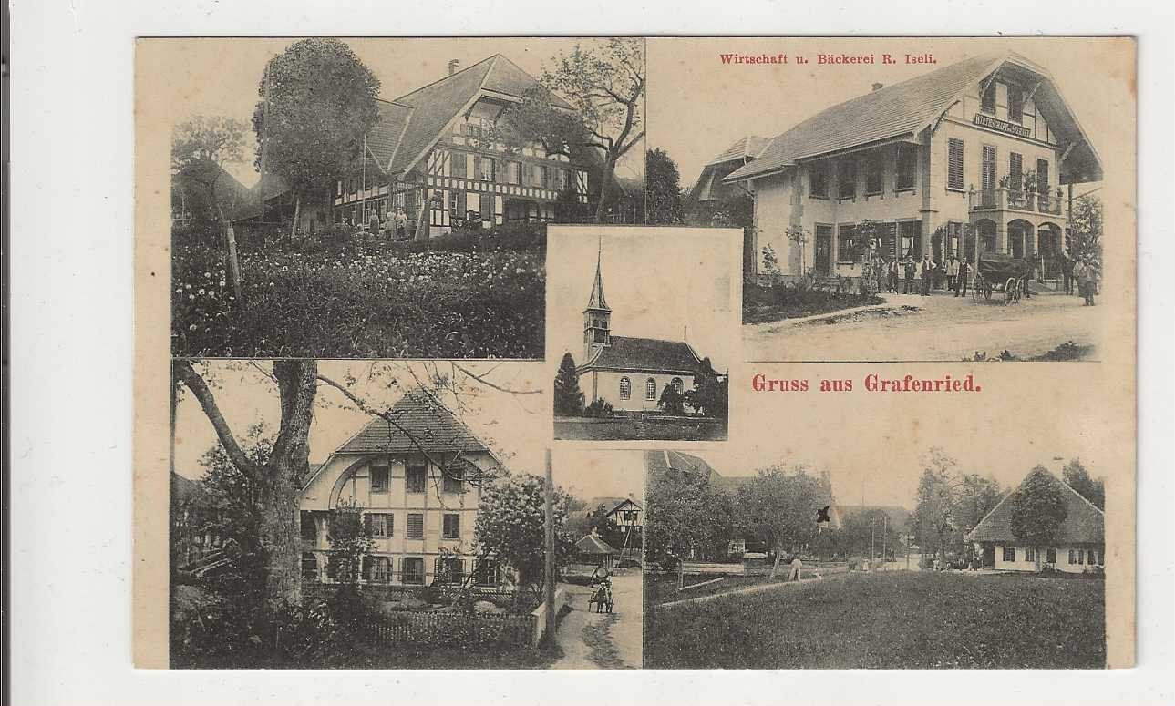 Ansichtskarten: Grafenried, 1901 – Gebraucht aus Spiez von Niesen20