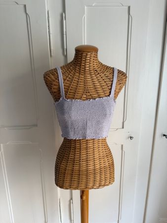 WEEKDAY - cropped Top flieder S