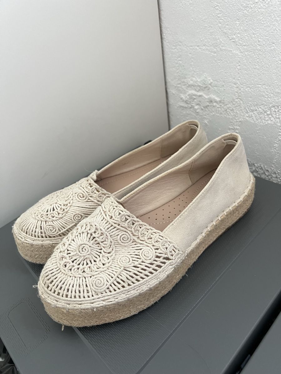 Scarpe da donna: Damen Espadrilles beige mit Flechtmuster 38 – Usato da Altenrhein venduto da jus_mx89 1