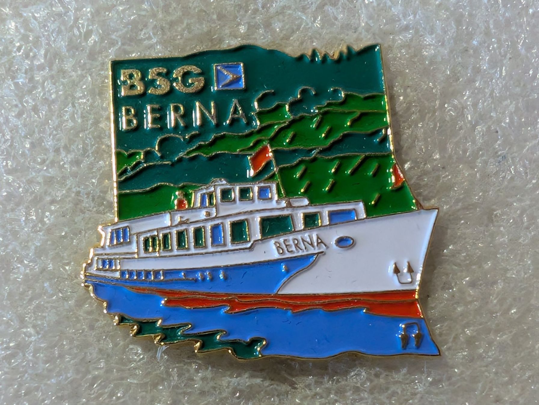 Placchette & Badge: Ansteckpin 172: Schiff BSG Berna – Usato da Oppligen venduto da Pin-Fall-Shop