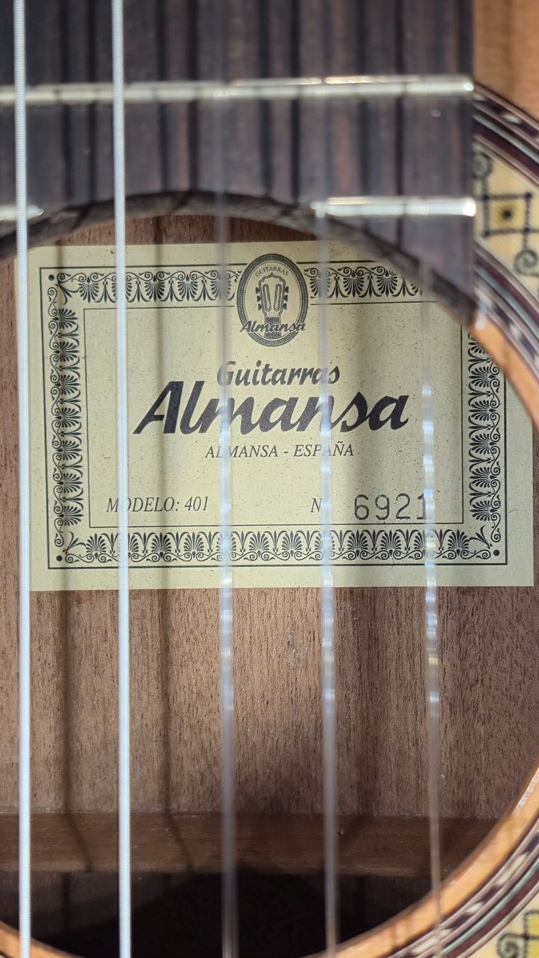 Strumenti musicali: Akustik Gitarre Almansa 401 – Usato da Winterthur venduto da NorrSydGuitars 9