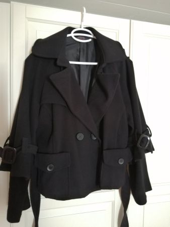 Schicke Jacke aus Wolle in schwarz Damen XL