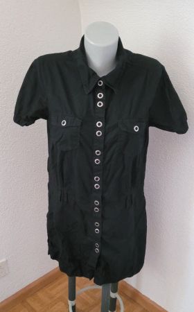 lange schwarze Bluse Gr. XL 42