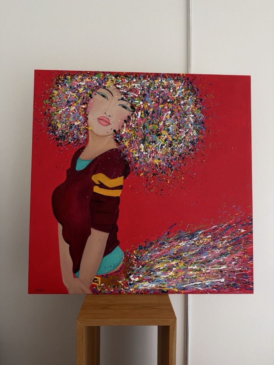 Tableaux: Farbenfrohes Gemälde - Wandbild - Kunst - Blickfang! – D'occasion à Zürich par nani85