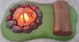 Lagerfeuer mit Baum von Playmobil