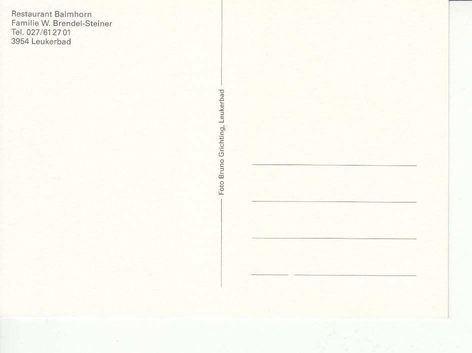 Cartoline postali: Balmhorn um 1995 – Usato da Bürglen TG venduto da StampGraf 1
