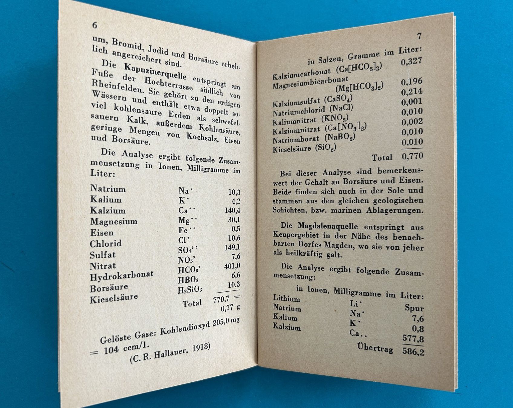 Libri: DAS BADWASSER ZU RHEINFELDEN – Usato da Zürich venduto da Domus09 7