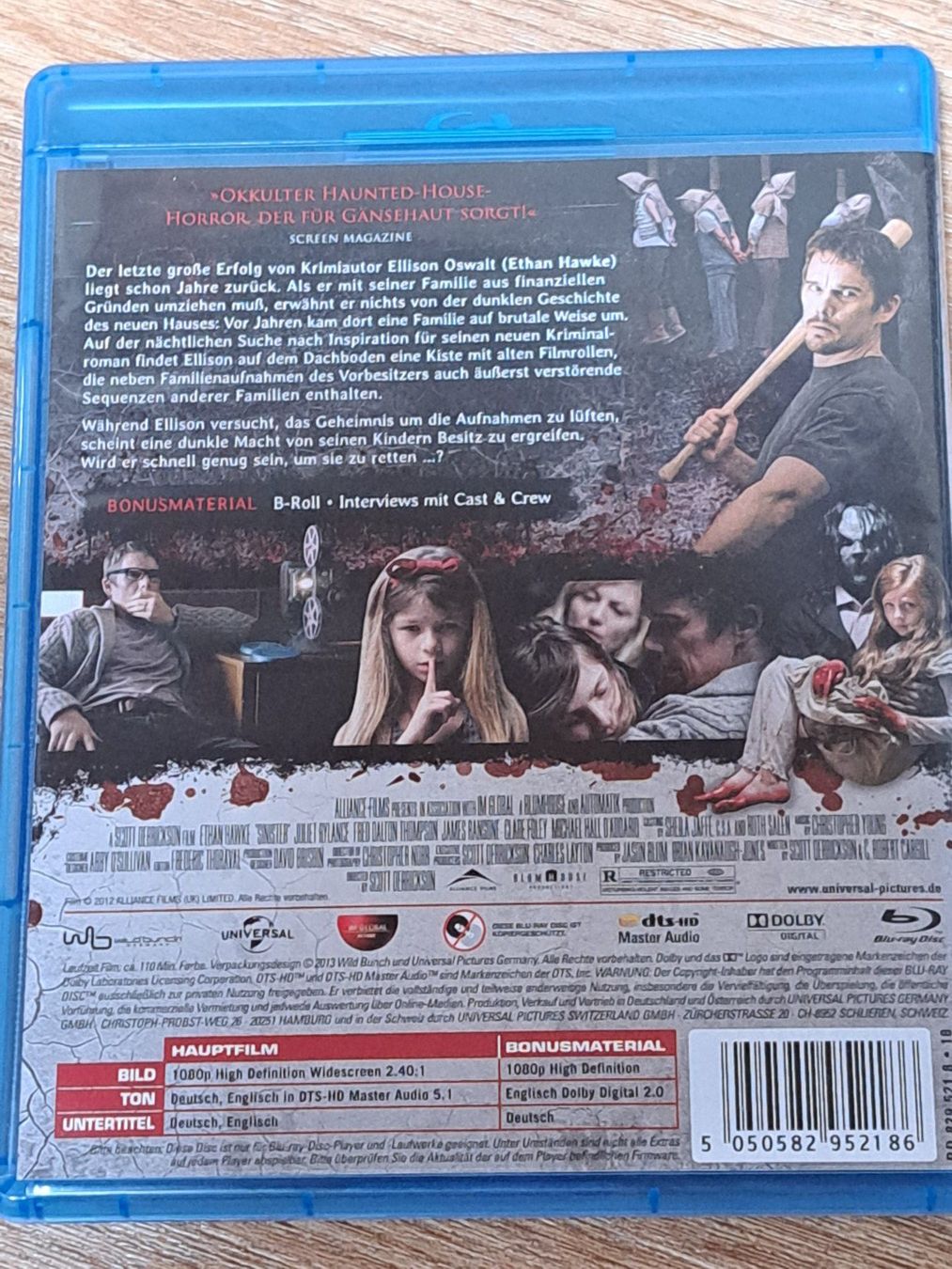 Tutti i DVDs: Blu-ray SINISTER von Scott Derrickson mit Ethan Hawke 2012 – Nuovo (secondo la descrizione) da Unterseen venduto da Kanica 1