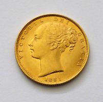 AUSTRALIA SYDNEY - 1881 young Hd. Victoria, shield back TOP