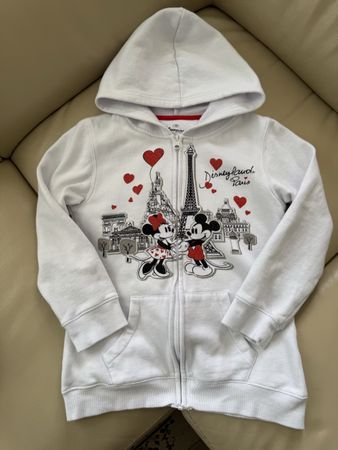 Kapuzenjacke Disneyland Mickey Maus weiss Grösse 140