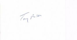 Tony Randall 1920-2004 Autogramm signiert Karte 8x13cm