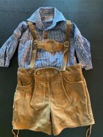 Trachten-Lederhose (St. Peter Trachten) Gr. 98 mit 3 Hemden