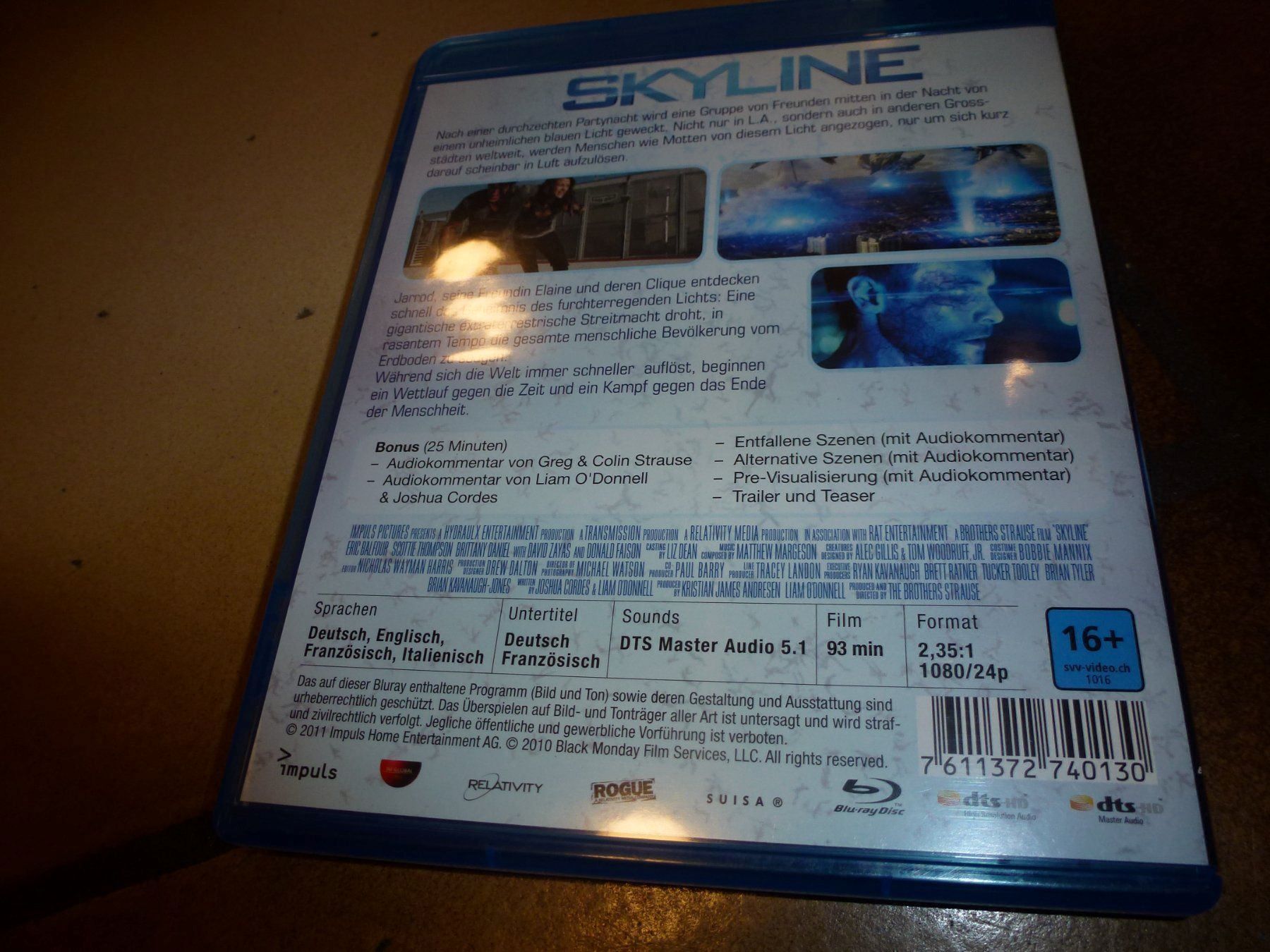 Tutti i DVDs: Skyline BLU-RAY – Usato da Olten venduto da Disc-Verkauf 2