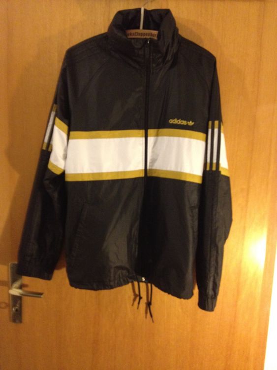 Adidas schwarz cheap gold jacke