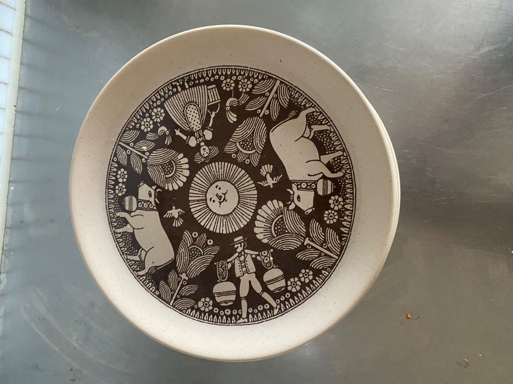 Piatti: 6x Teller Käse- Raclette, Designklassiker 70er – Usato da solothurn venduto da soko75 1