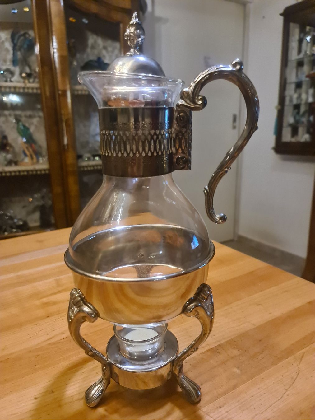 Caraffe: Glaskaraffe mit Stövchen – Usato da henau venduto da Rockj