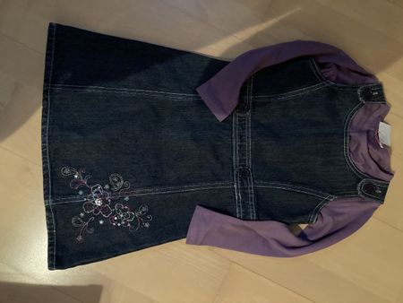 Jeans Rock mit Tshirt 104