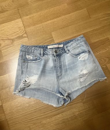 Zara Jeans Shorts, Sommer Look, Grösse 36, mit Katzenprint