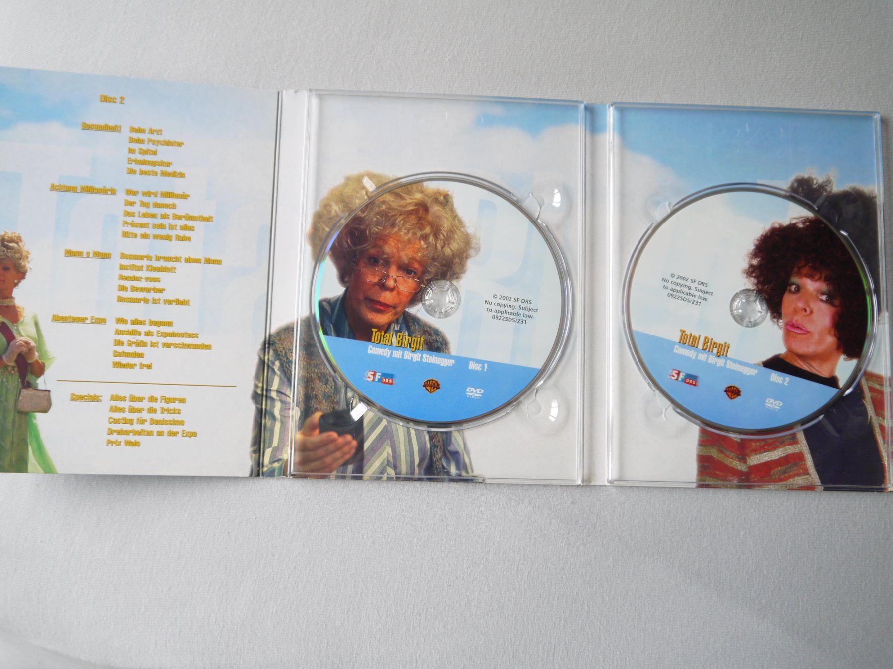Tutti i DVDs: TOTAL BIRGIT  - Alle 9 Sendungen auf 2 DVD-Birgit Steinegger – Usato da Hagendorn venduto da Blaf 1