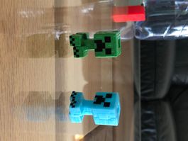 Minecraft Creeper Figuren Set 2 Stck guter Zustand
