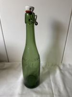 Alte Bügelflasche "Haldengut" grün Getränk Bier 1954 Bülach 