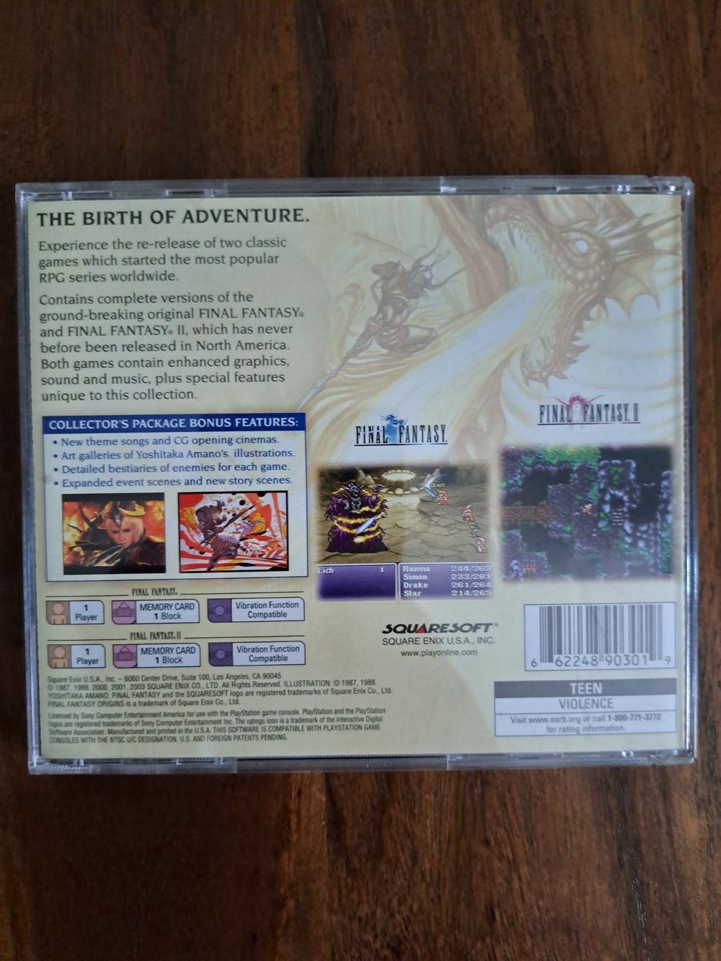 Spiele: Final Fantasy Origins / NTSC USA / PS1 – Gebraucht aus frick von  1