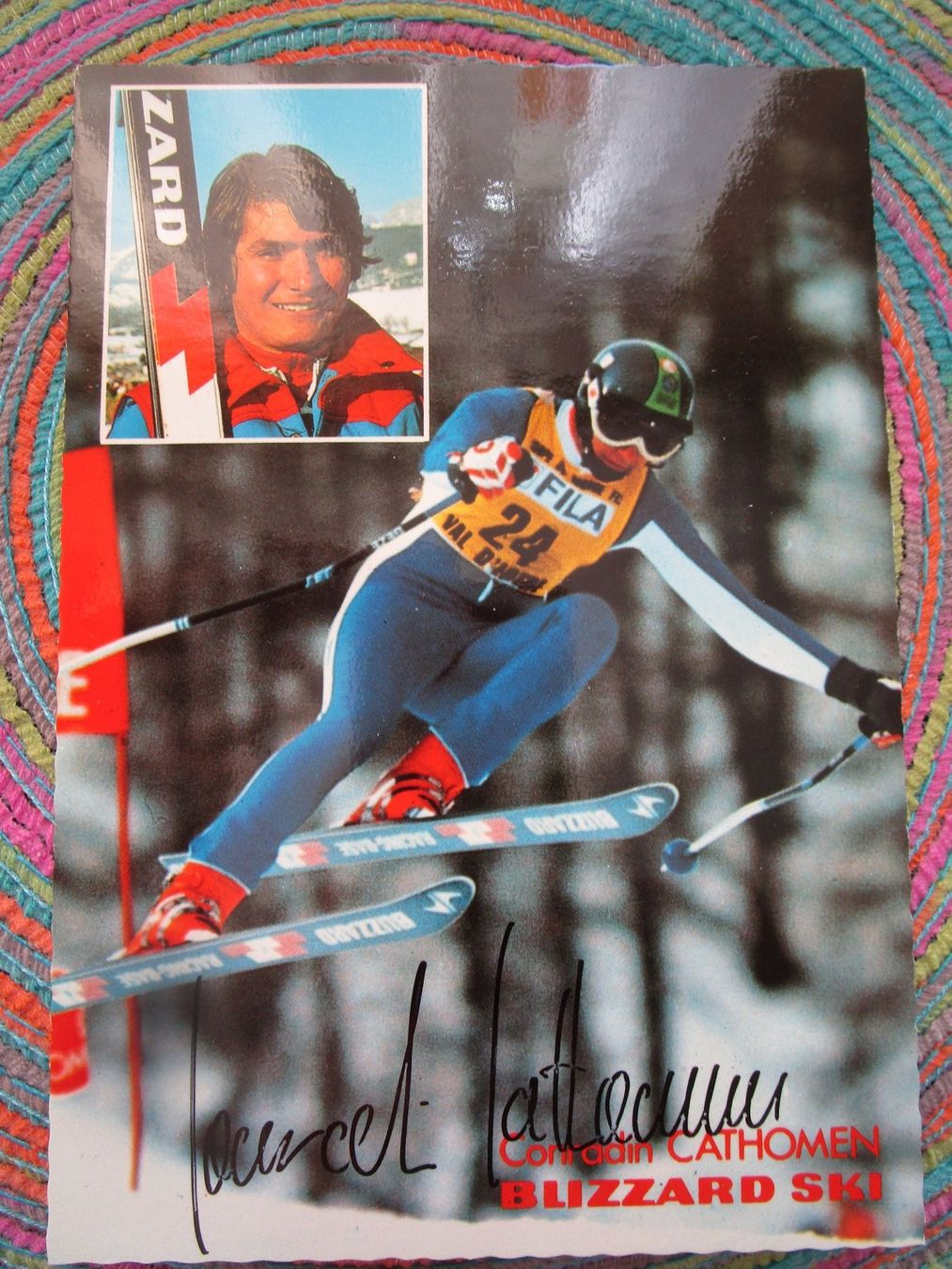 Autografi: CONRADIN CATHOMEN CH SKIFAHRER ORIGINAL AUTOGRAMM – Usato da GUTENSWIL venduto da Alpina6