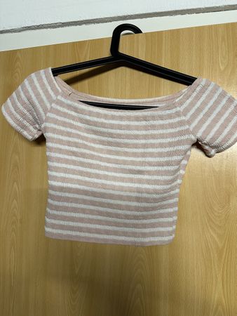 Süsses Savage Honey Crop Top, Grösse S/36, gestreift