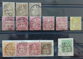 Sitzende Helvetia gezähnt 1862-1881 Nur  Appenzeller Stempel