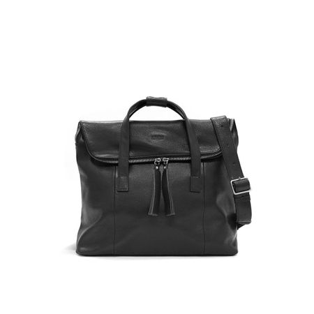 Lumi TASCHE/UMHÄNGETASCHE/RUCKSACK Leder schwarz / Mod.SAARA