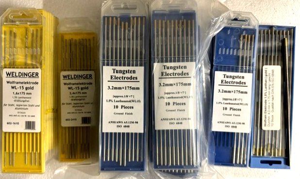 Saldatori: WIG-Wolframelektroden WL-15 gold, verschiedene Durchmesser – Nuovo e nell'imballaggio originale da Thayngen venduto da bvo_q7hw 2