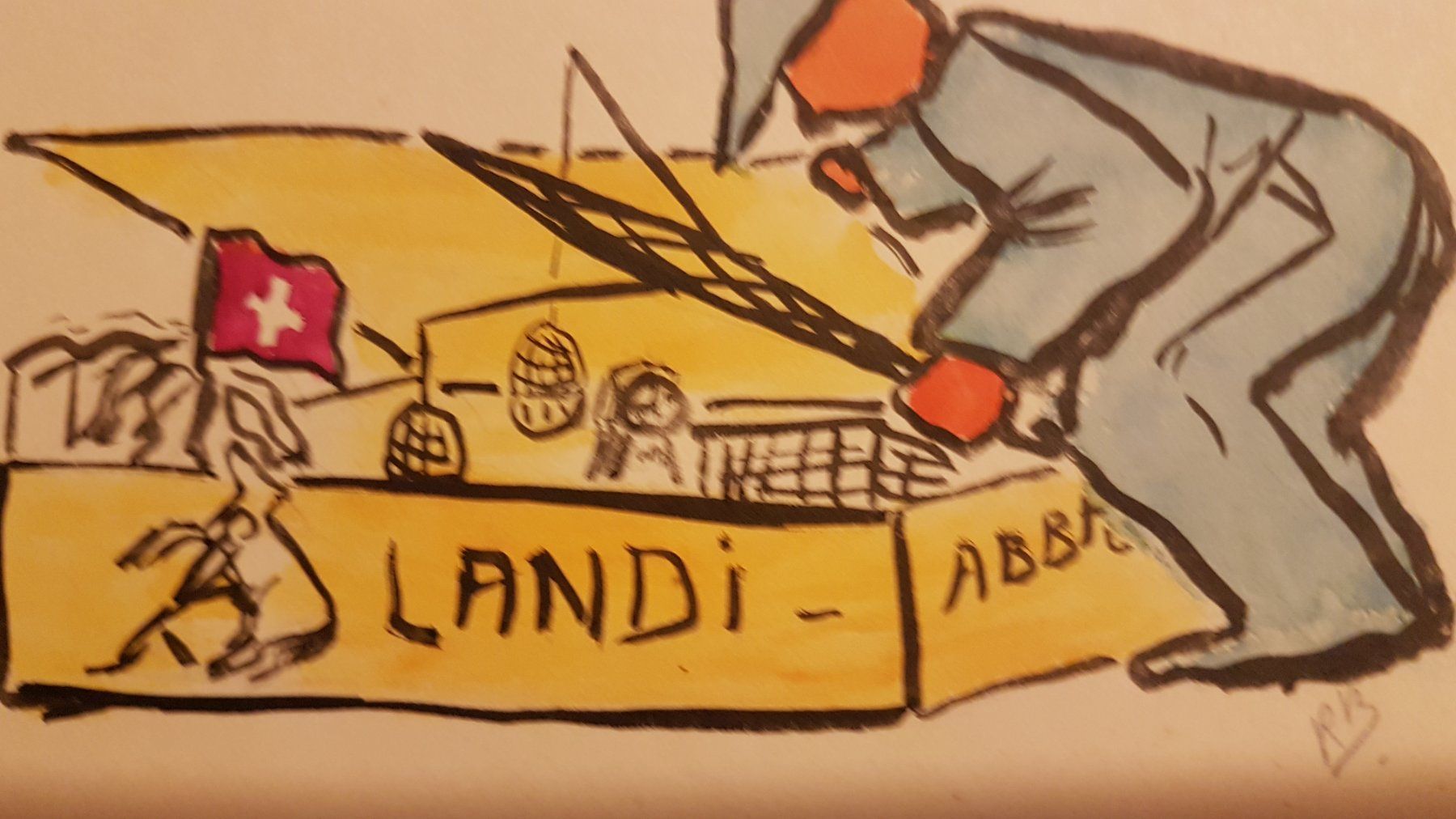 Foto & Immagini: Karikatur SERDU: Ein Stück Schweizer Zeitgeschichte – Usato da Glattbrugg venduto da casabelavista 4