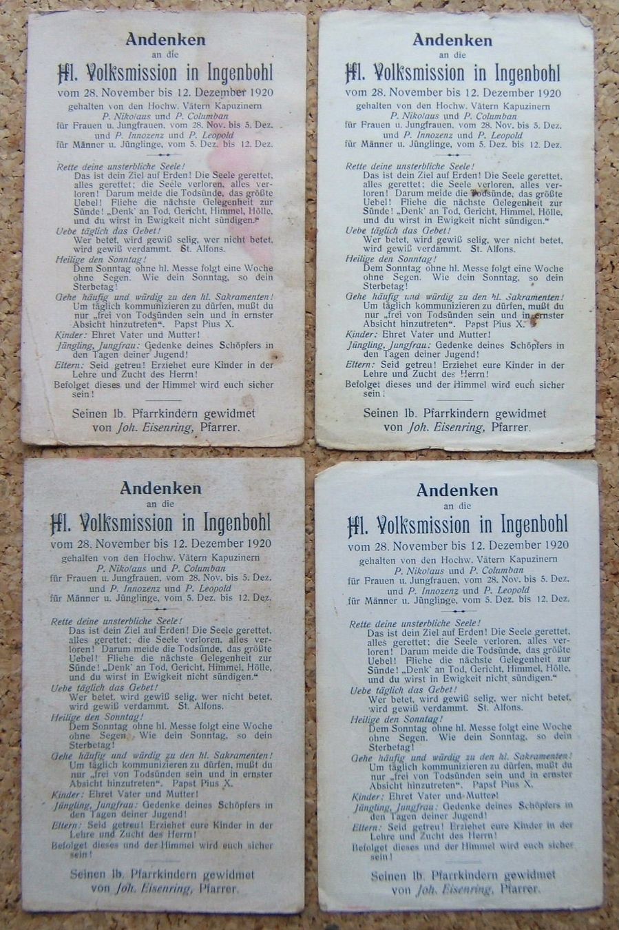 Toutes les décorations: LOT RELIGION 1913 - 1932 – D'occasion à Brunnen par Nonne04 2