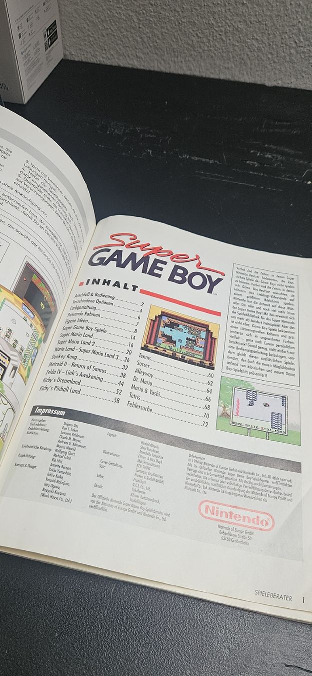 Nintendo Giochi: Super Gameboy Spieleberater + Super Gameboy – Usato da Belp venduto da Ginus85 4