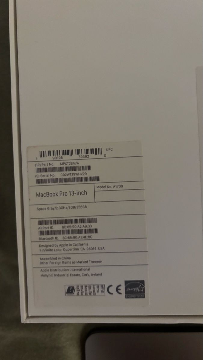 Apple Notebook: MacBook Pro 13’’ 2017 – Usato da Delémont venduto da lelep 4