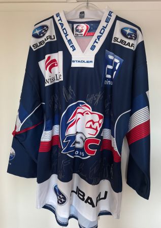 Original ZSC Lions Trikot mit 21 Unterschriften 2018/19