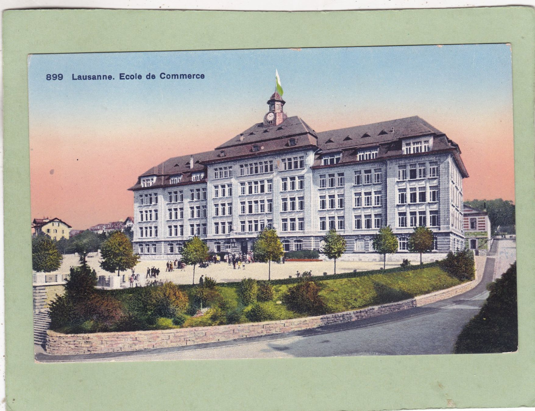 Cartoline postali: Lausanne Ecole de Commerce – Usato da Herisau venduto da Lisegrat2008