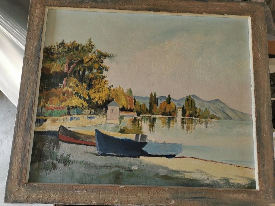 Foto & Immagini: Kunstwerke in Holz gerahmt / Diverse Bilder 5 x – Usato da Lausen venduto da 04362 3