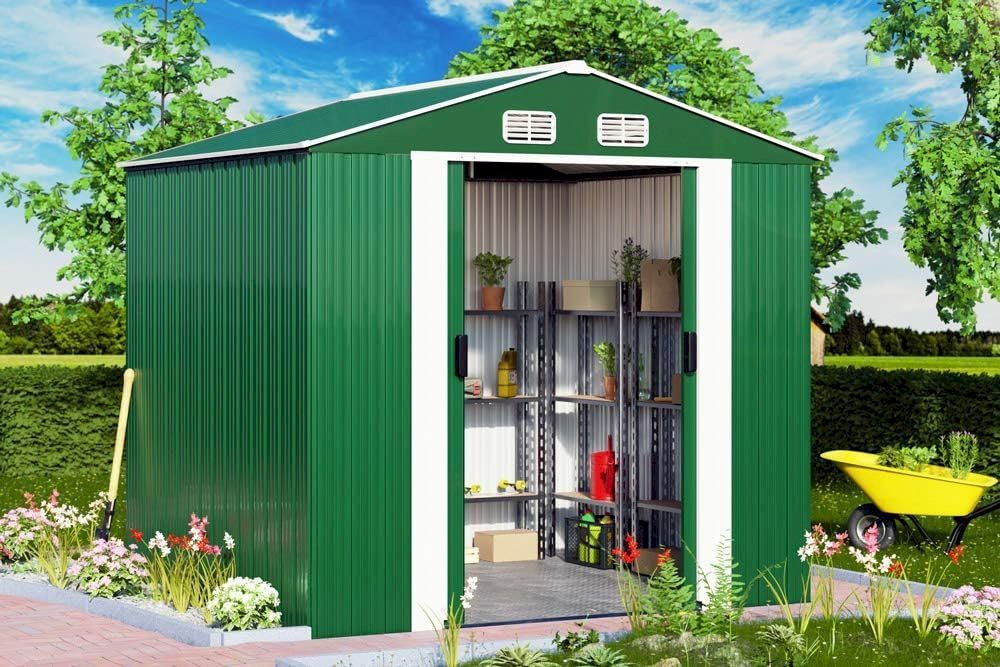 Gartenhäuser & Gewächshäuser: GARDEBRUK Gerätehaus Grün – Neu und originalverpackt aus Bottighofen von zaap 1