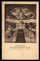 AK Zürich, Hochaltar der Herz-Jesu-Kirche