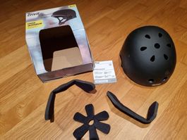 Kinder Skaterhelm schwarz XS/S